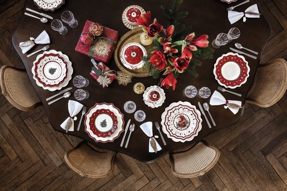 Villeroy & Boch Toy's Delight Dyb Tallerken 26 cm, Hvid/Rd
