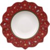 Villeroy & Boch Toy's Delight Dyb Tallerken 26 cm, Hvid/Rd