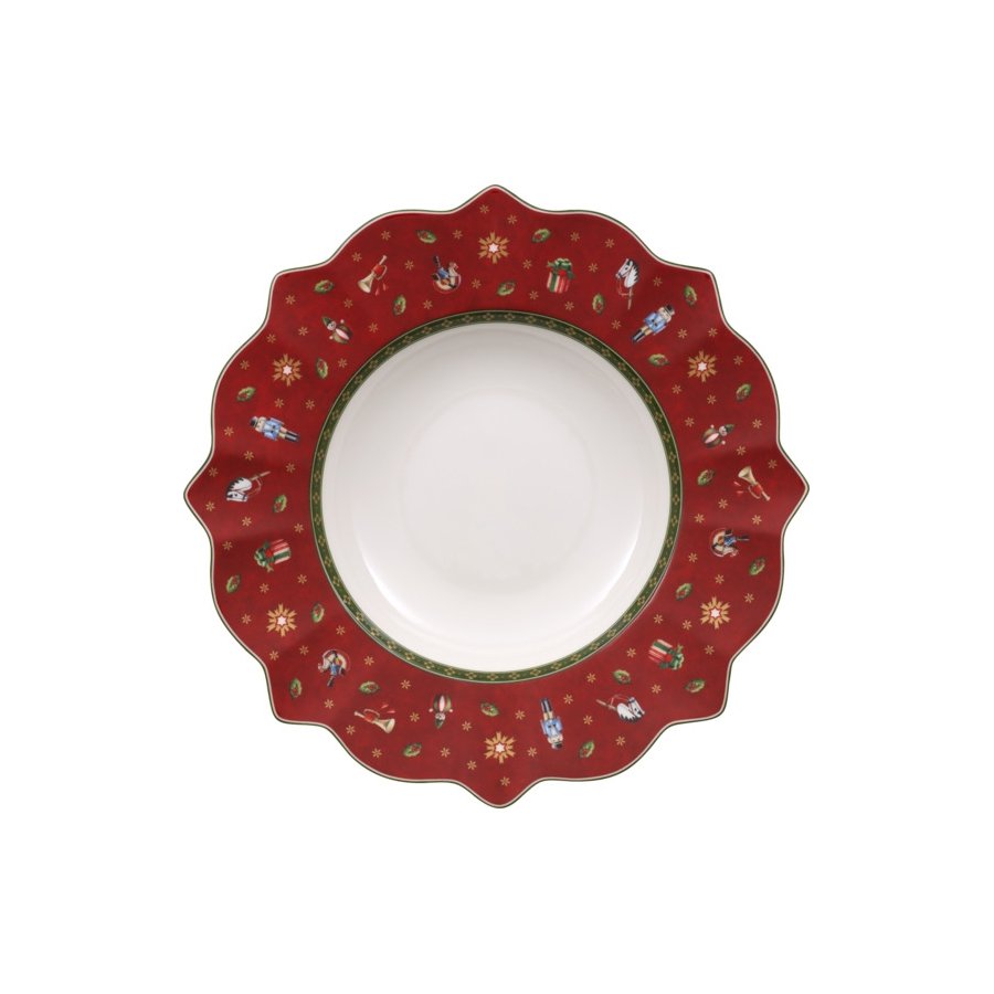 Villeroy & Boch Toy's Delight Dyb Tallerken 26 cm, Hvid/Rd