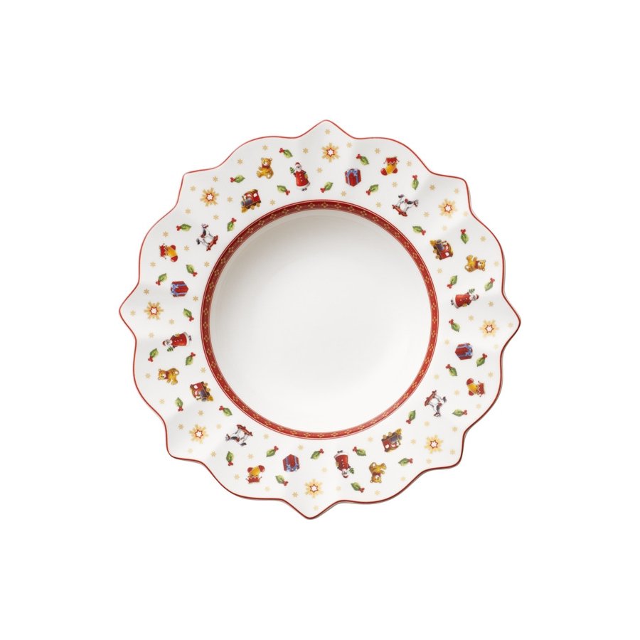 Villeroy & Boch Toy's Delight Dyb Tallerken 26 cm, Hvid/Rd