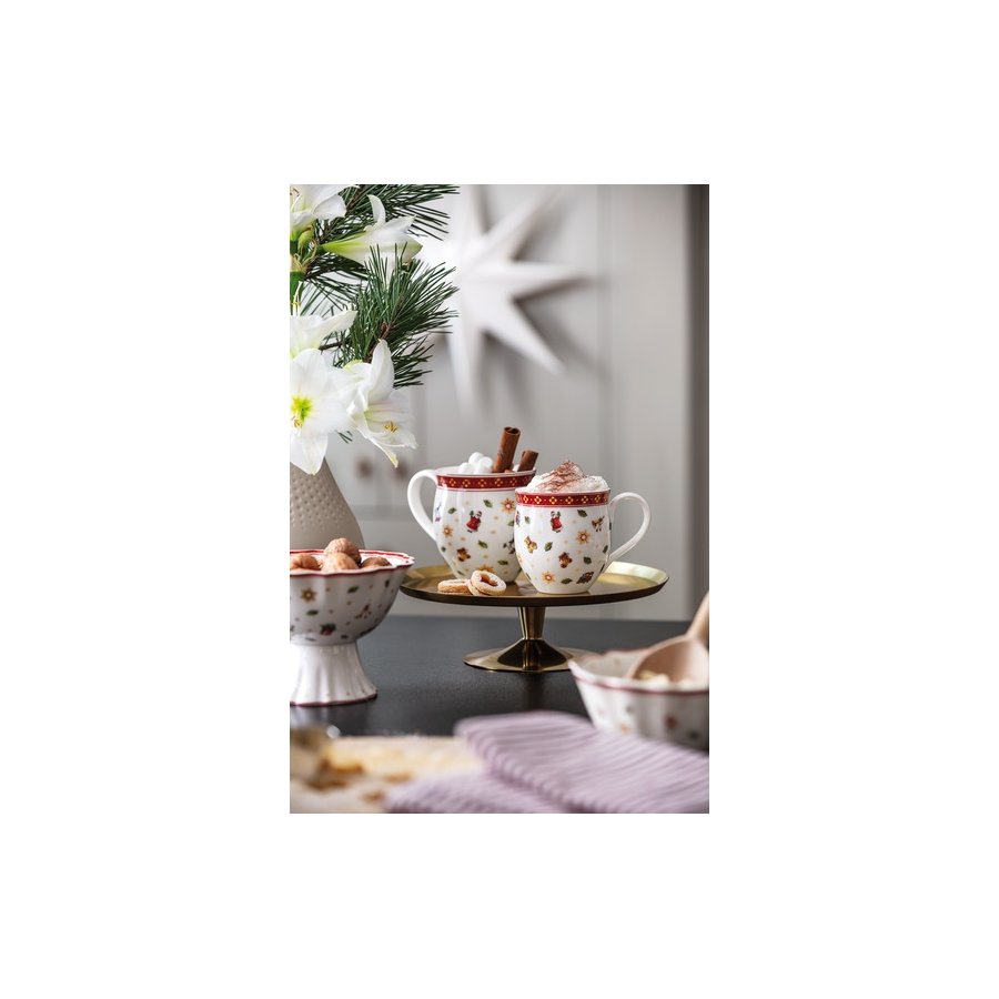 Villeroy & Boch Toy's Delight Becher 39 cl, Wei/Rot