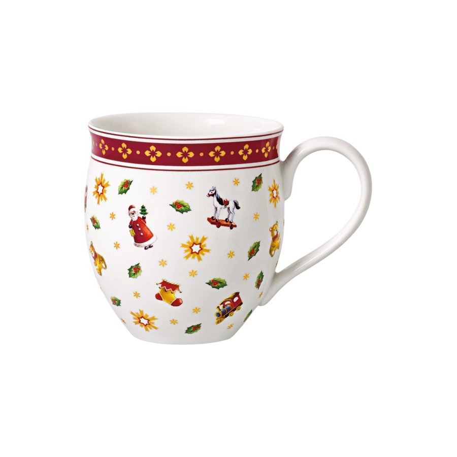 Villeroy & Boch Toy's Delight Becher 39 cl, Wei/Rot