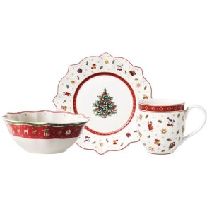 Villeroy & Boch Toy's Delight Frhstcksset 6-teilig, Wei/Rot