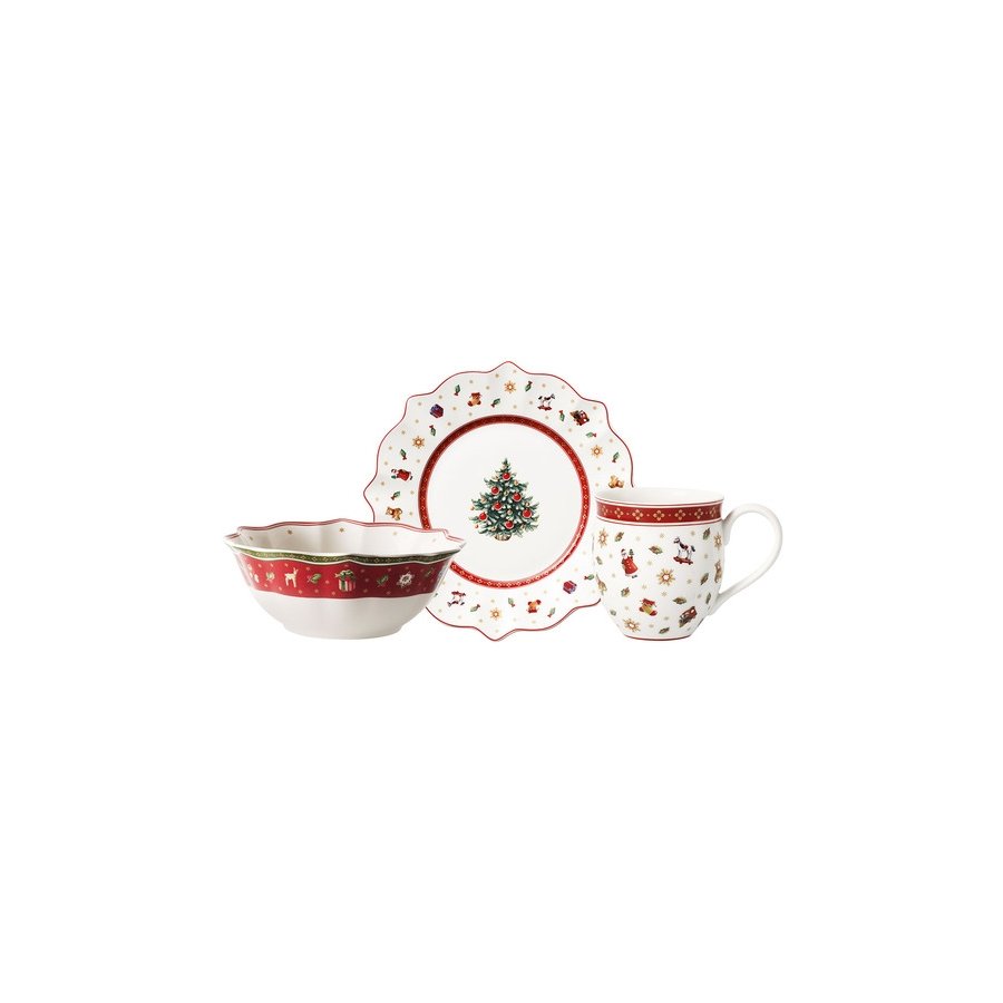 Villeroy & Boch Toy's Delight Frhstcksset 6-teilig, Wei/Rot