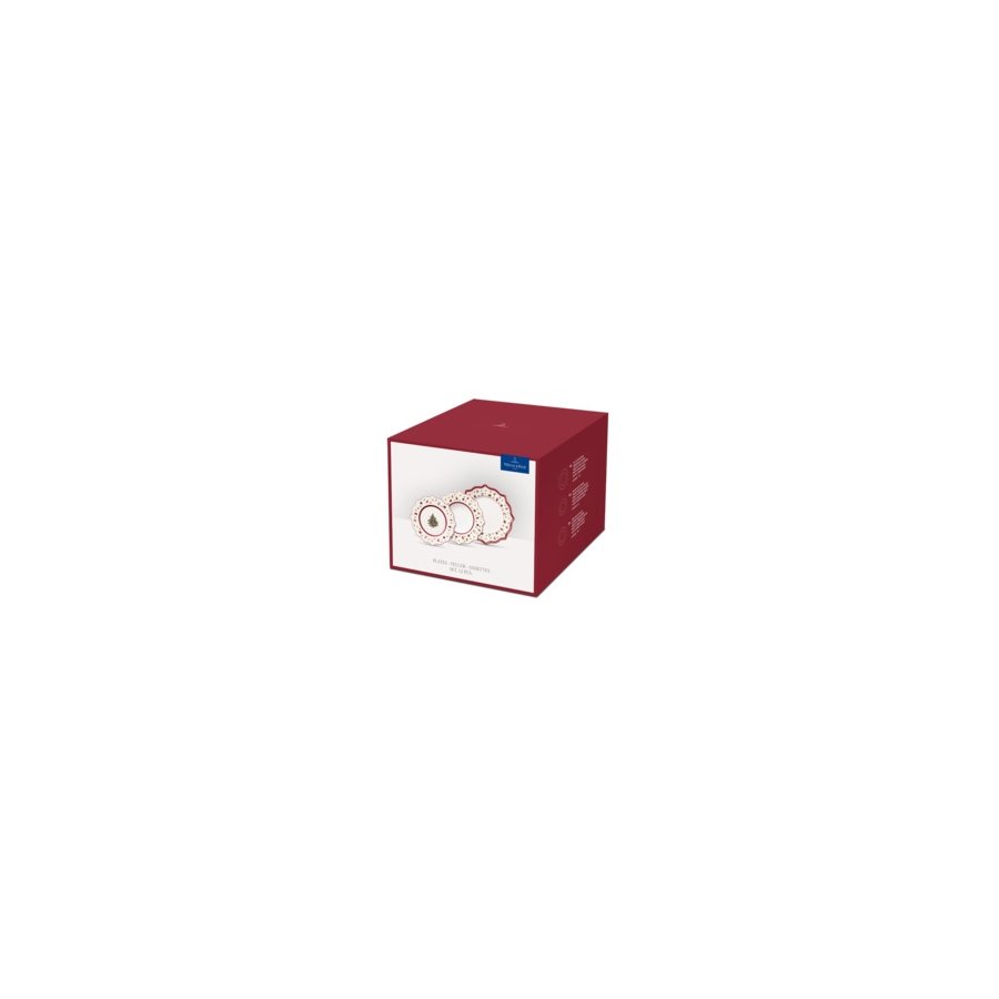 Villeroy & Boch Toy's Delight Middagsst 12 Dele, Hvid/Rd