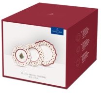 Villeroy & Boch Toy's Delight Middagsst 12 Dele, Hvid/Rd