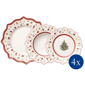 Villeroy & Boch Toy's Delight Tafelservice 12-teilig, Wei/Rot