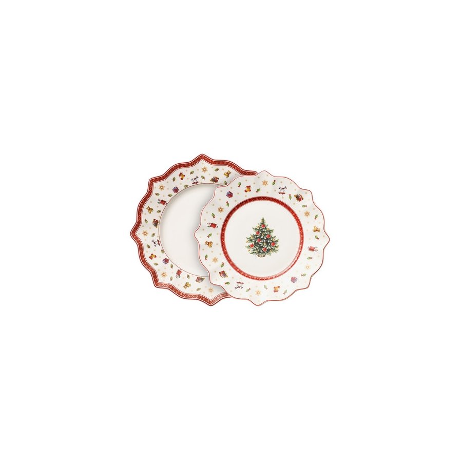 Villeroy & Boch Toy's Delight Middagsst 8 Dele, Hvid/Rd