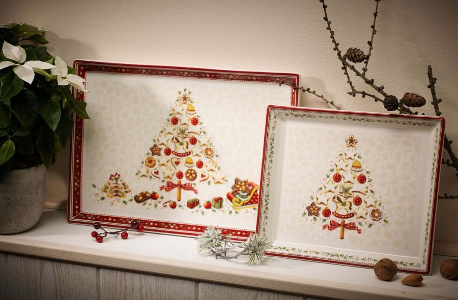 Villeroy & Boch Winter Bakery Delight Serveringsfad 27,5x40 cm, R�d