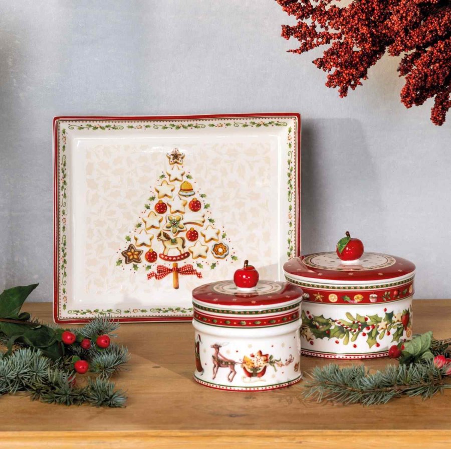 Villeroy & Boch Winter Bakery Delight Serveringsfad 22,7x27,4 cm, R�d