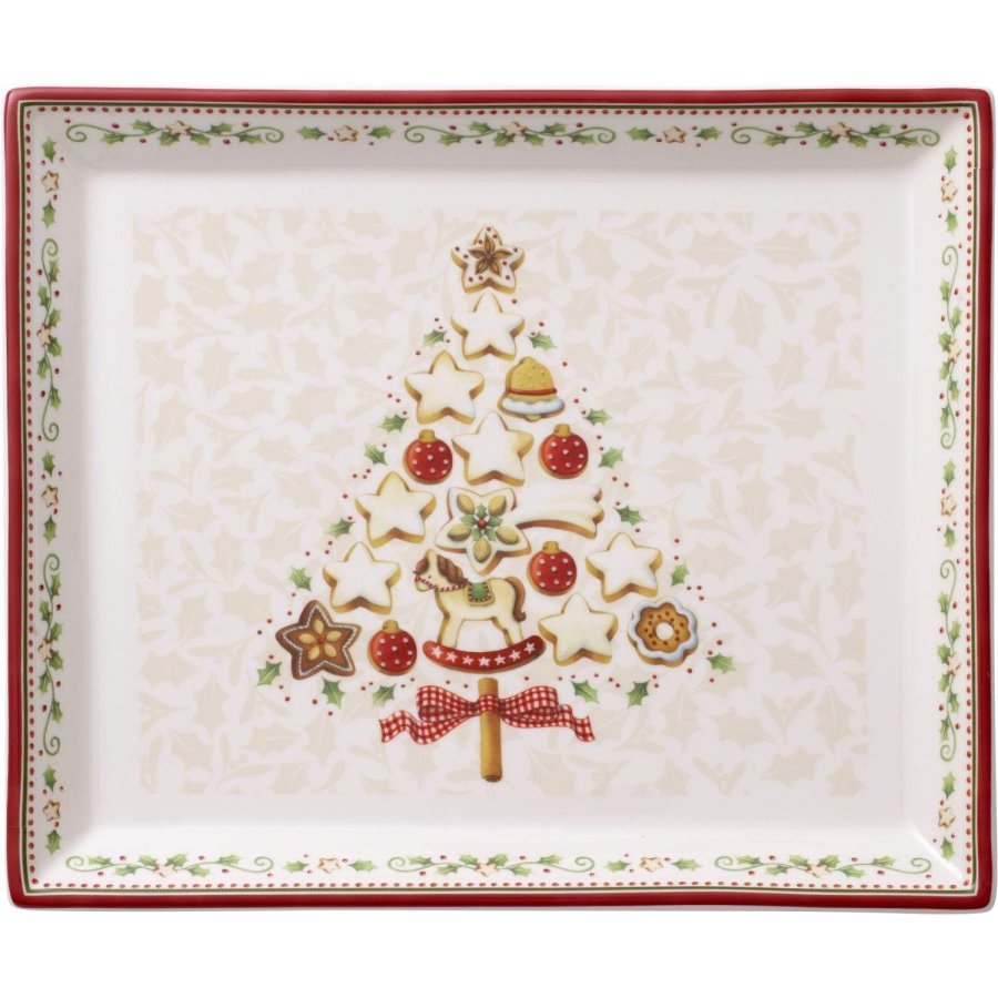 Villeroy & Boch Winter Bakery Delight Serveringsfad 22,7x27,4 cm, R�d