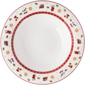 Villeroy & Boch Toy's Delight Specials Dyb Tallerken 23 cm, Hvid/R�d