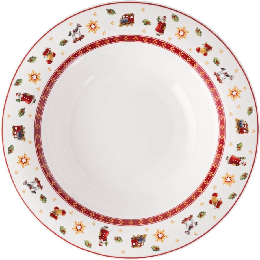Villeroy & Boch Toy's Delight Specials Dyb Tallerken 23 cm, Hvid/R�d