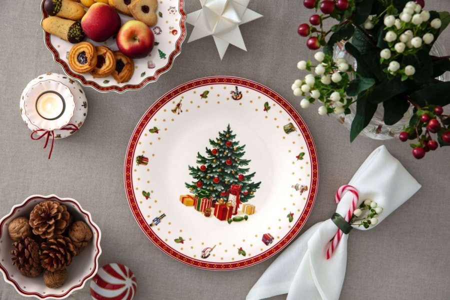 Villeroy & Boch Toy's Delight Specials Serveringsfad �30,2 cm, Hvid/R�d