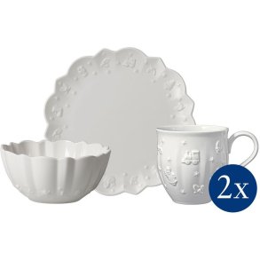 Villeroy & Boch Toy's Delight Royal Classic Morgenmadss�t 6 Dele, Hvid