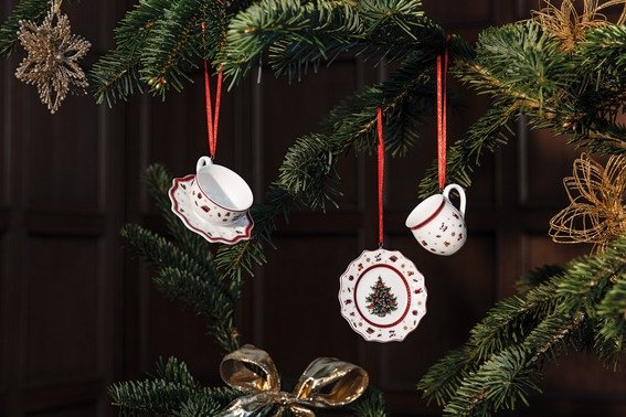 Villeroy & Boch Toy's Delight Ornament 3 stk. 7 cm, Hvid