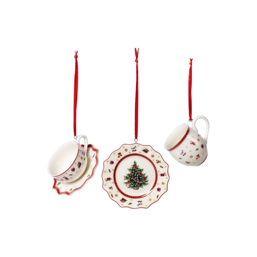 Villeroy & Boch Toy's Delight Ornament 3 stk. 7 cm, Hvid
