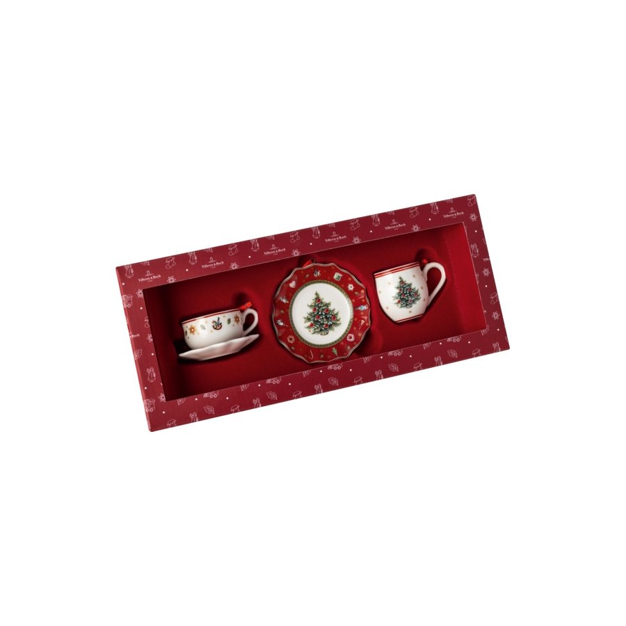 Villeroy & Boch Toy's Delight Christbaumschmuck 3er Set 7 cm, Rot