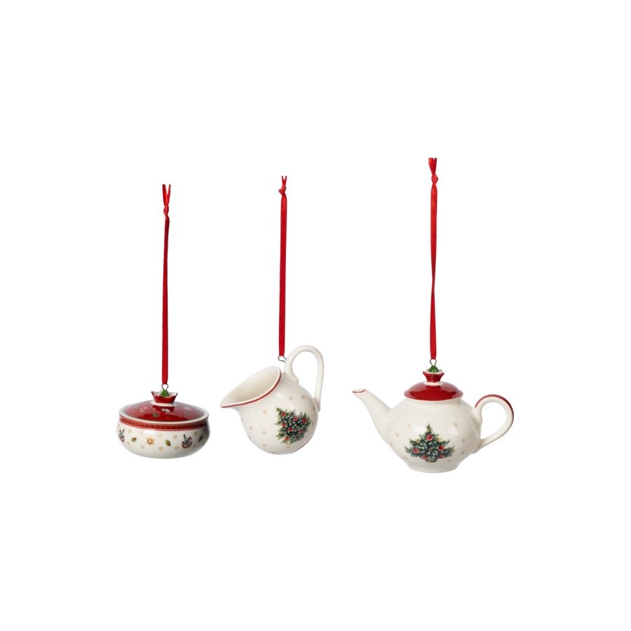 Villeroy & Boch Toy's Delight Ornament 3 stk. 6,3 cm, Rd
