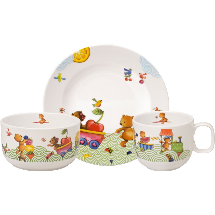 Villeroy & Boch Kiddy Bears B�rnes�t 3 Dele, Gr�n