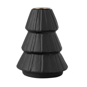 Villeroy & Boch Christmas Chic Lysestage H10,7 cm, Sort