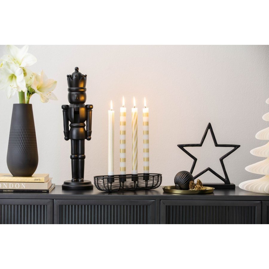 Villeroy & Boch Christmas Chic Adventstage 12x28,5 cm, Sort