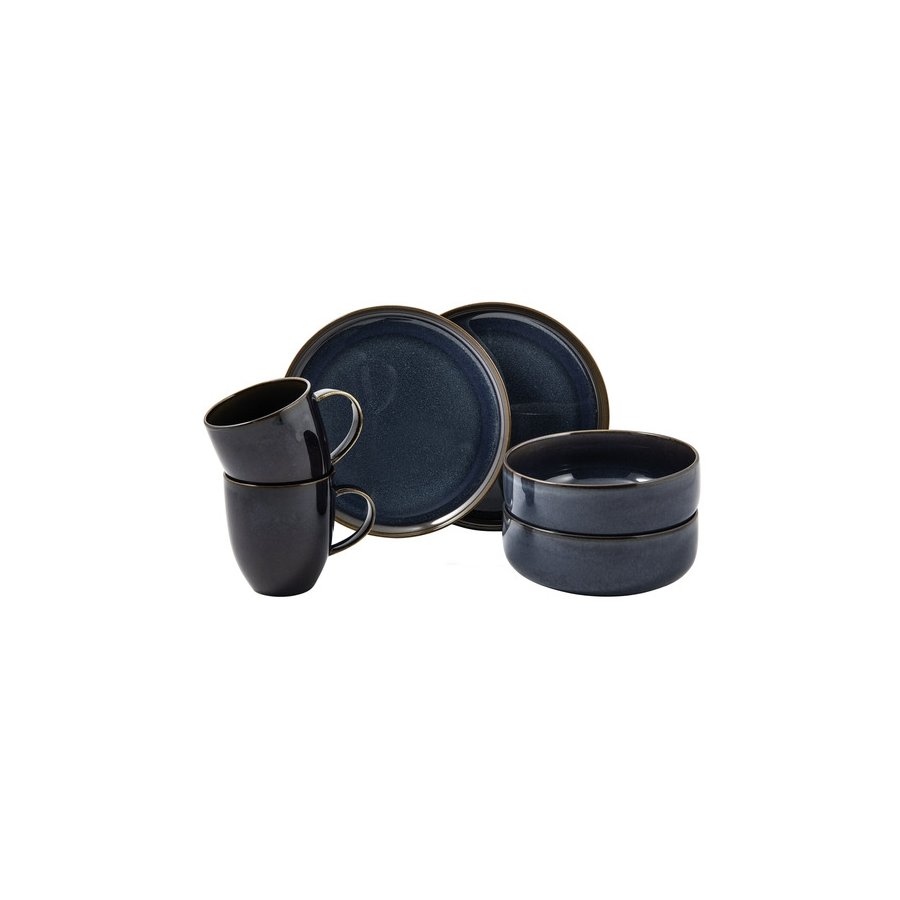 Villeroy & Boch Crafted Denim Morgenmadsst 6 Dele, Bl