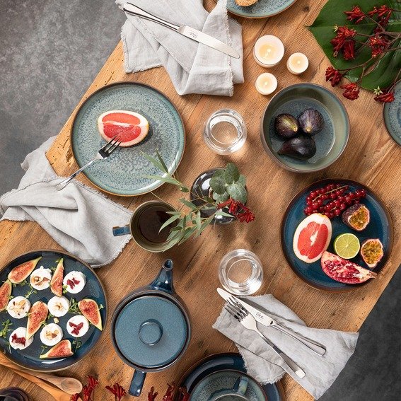Villeroy & Boch Crafted Denim Morgenmadsst 6 Dele, Bl