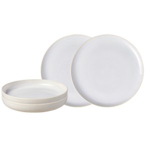 Villeroy & Boch Crafted Cotton Tafelservice 4-teilig, Wei