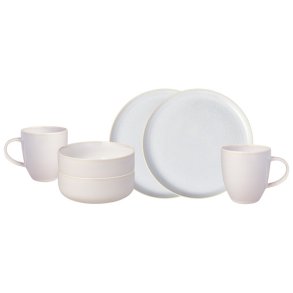 Villeroy & Boch Crafted Cotton Frhstcksset 6-teilig, Wei