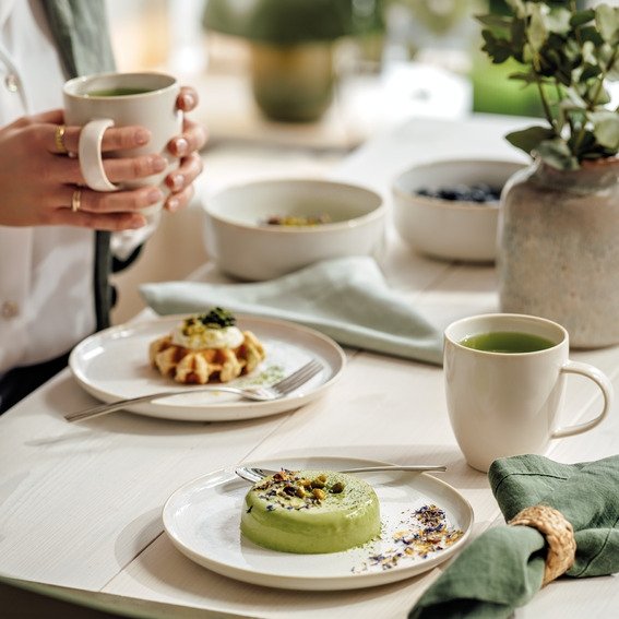 Villeroy & Boch Crafted Cotton Morgenmadsst 6 Dele, Hvid