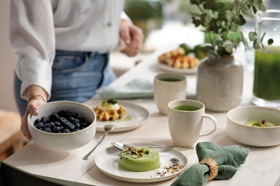 Villeroy & Boch Crafted Cotton Morgenmadsst 6 Dele, Hvid