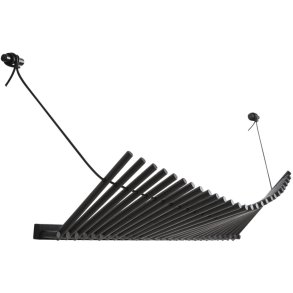 WOUD Knaegt Wandgarderobe 87,5 cm, Schwarz Lackierte Eiche