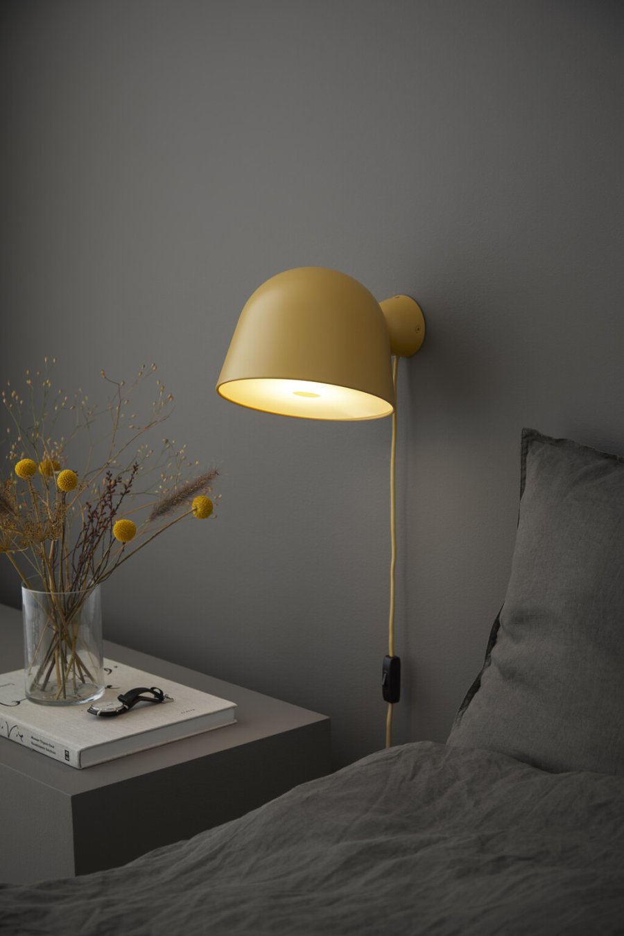 WOUD Kuppi Wandlampe 24 cm, Mustard