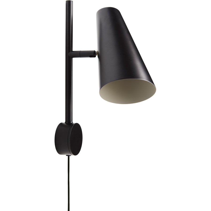 WOUD Cono Wandlampe 17 cm, Schwarz