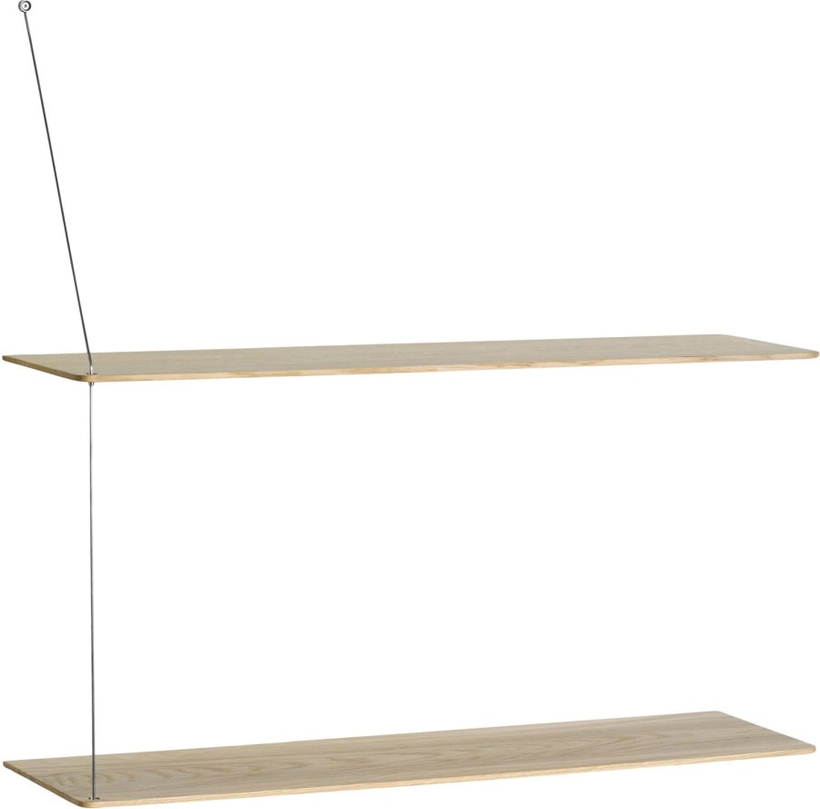 WOUD Stedge Hylde 80 cm, Hvidpigmenteret Eg/St�l