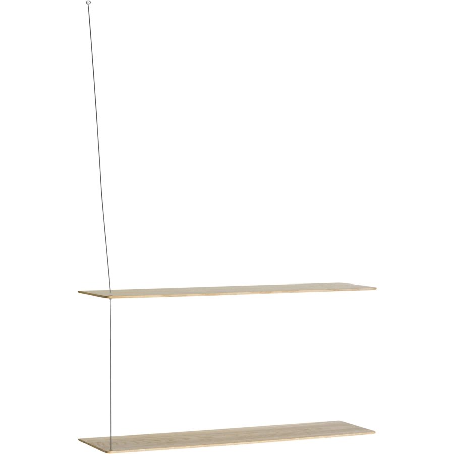 WOUD Stedge Hylde 80 cm, Hvidpigmenteret Eg/St�l