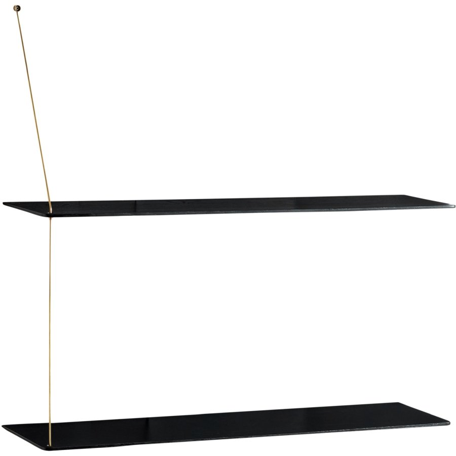 WOUD Stedge Hylde 80 cm, Sort Eg/Messing