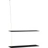 WOUD Stedge Hylde 80 cm, Sort Eg/Messing