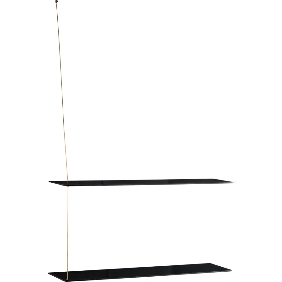 WOUD Stedge Hylde 80 cm, Sort Eg/Messing