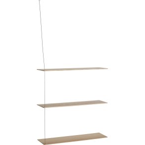 WOUD Stedge XL Hylde 80 cm, Hvidpigmenteret Eg/St�l