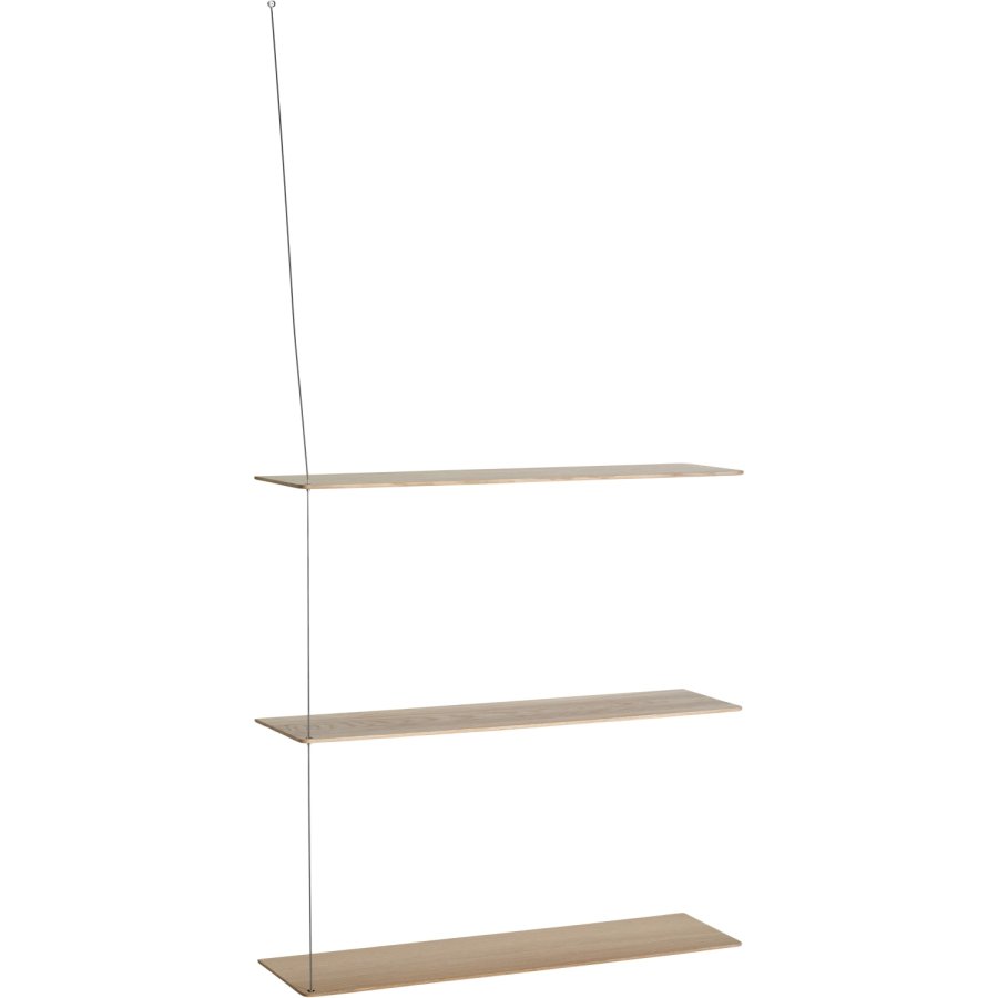 WOUD Stedge XL Hylde 80 cm, Hvidpigmenteret Eg/St�l