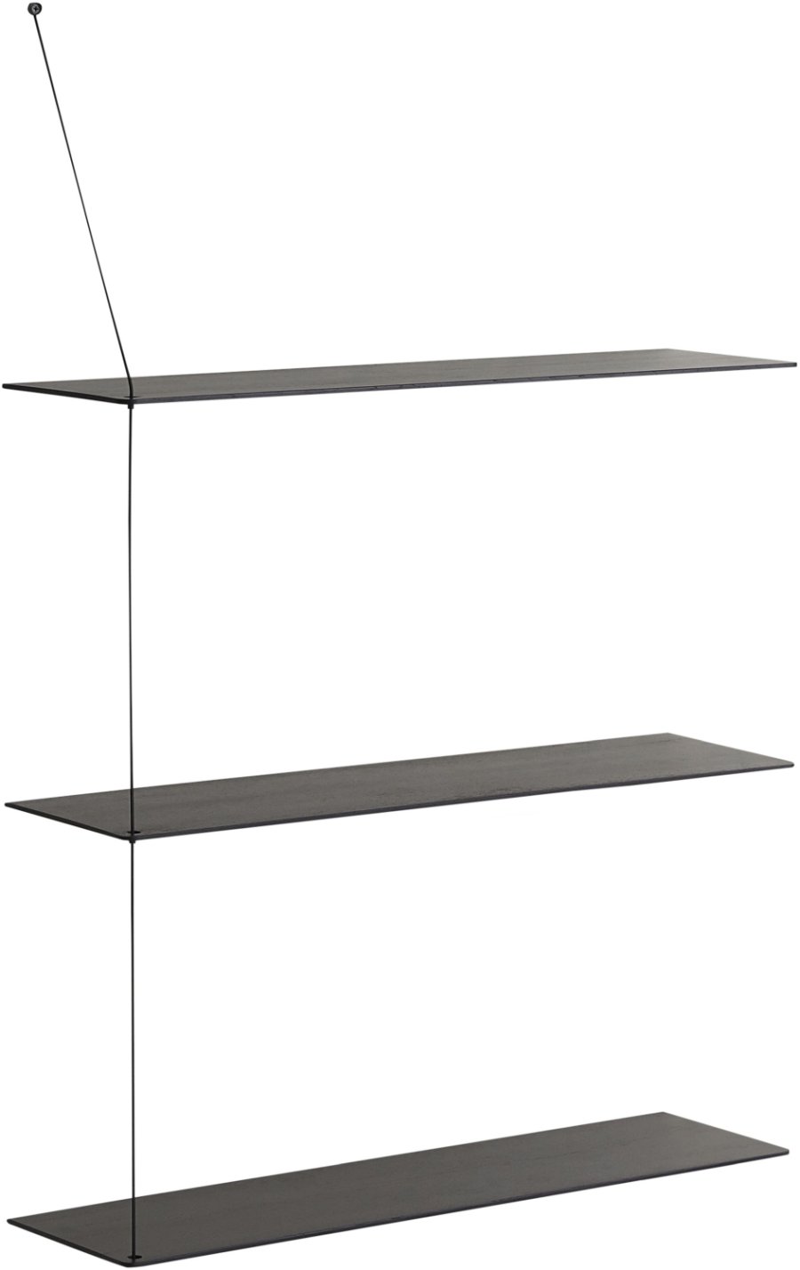 WOUD Stedge 3 Hylde 80 cm, Sortmalet Eg/Sort