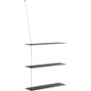 WOUD Stedge 3 Hylde 80 cm, Sortmalet Eg/Sort