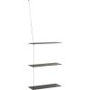 WOUD Stedge 3 Hylde 60 cm, Sortmalet Eg/Sort
