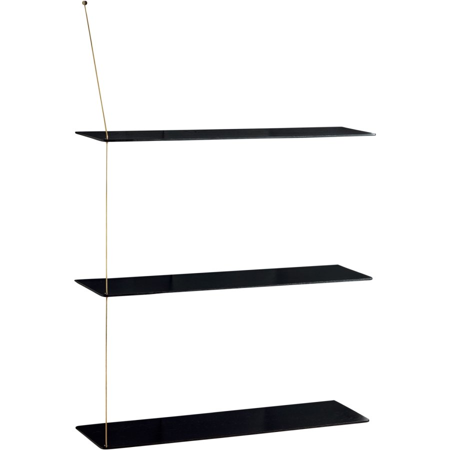 WOUD Stedge XL Hylde 80 cm, Sort/Messing