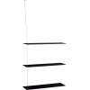 WOUD Stedge XL Hylde 80 cm, Sort/Messing