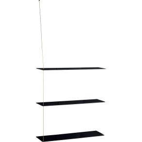 WOUD Stedge XL Hylde 80 cm, Sort/Messing