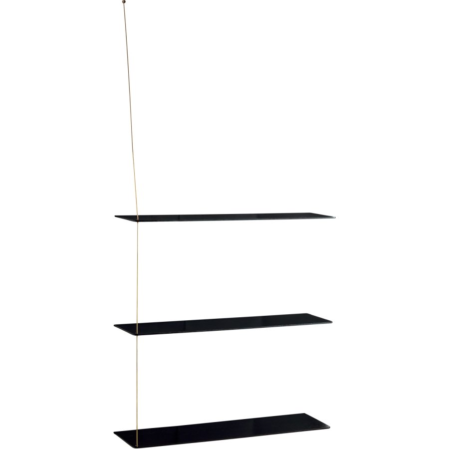 WOUD Stedge XL Hylde 80 cm, Sort/Messing