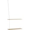WOUD Stedge Hylde 60 cm, Hvidpigmenteret Eg/St�l